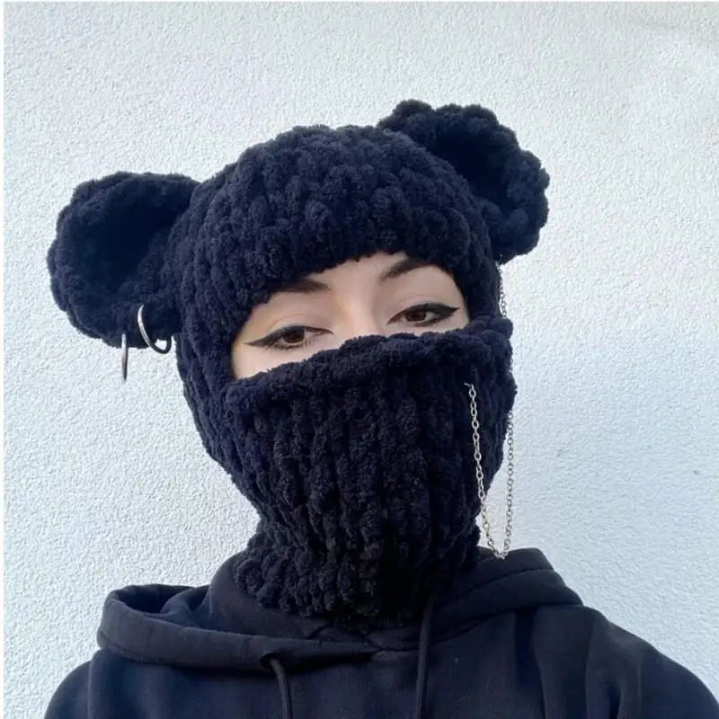 Knitted Bear Balaclava
