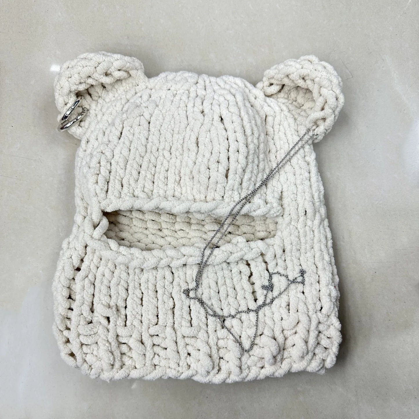 Knitted Bear Balaclava